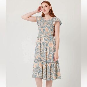 NWOT. Patrons Of Peace El Mio midi dress. M.